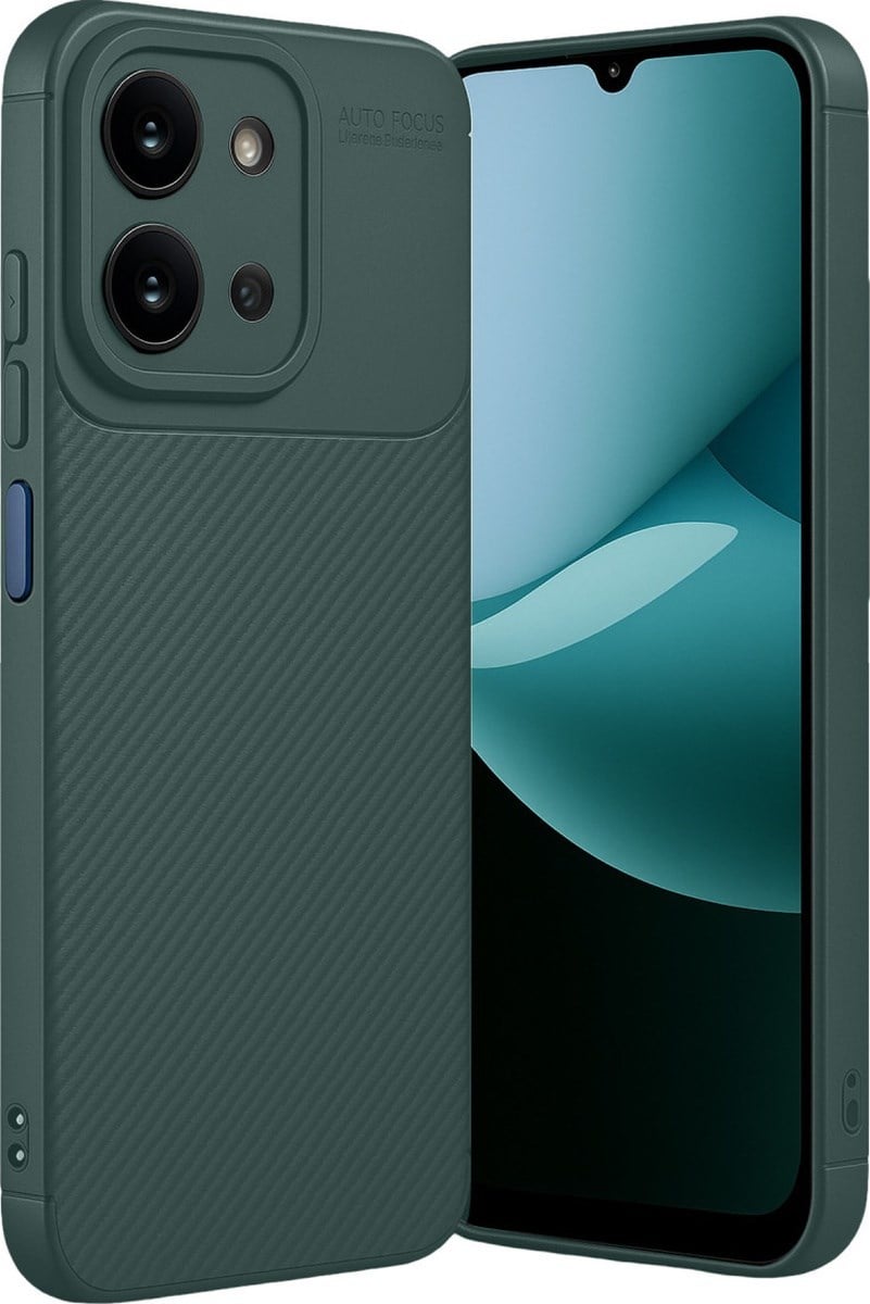 Xiaomi Redmi 15c 4g Uyumlu Auto Focus Karbon Kapak - Koyu Yeşil Belirtilmemiş