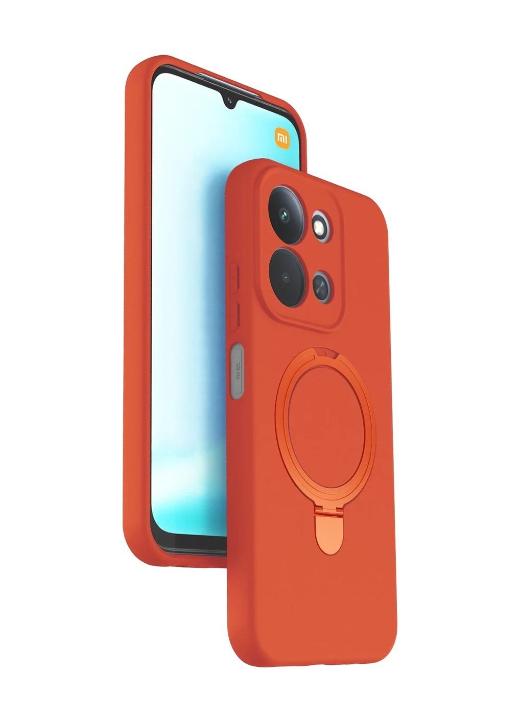 Xiaomi Redmi 15c 4g Uyumlu Regal Magsafe Standlı Kapak - Turuncu Belirtilmemiş