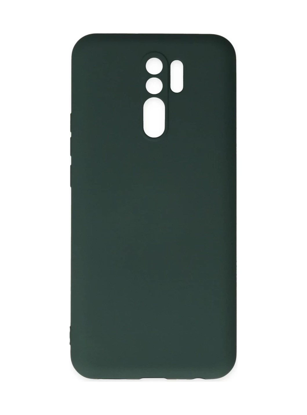 Xiaomi Redmi 9 Uyumlu Kılıf Nano İçi Kadife Silikon - Koyu Yeşil Belirtilmemiş