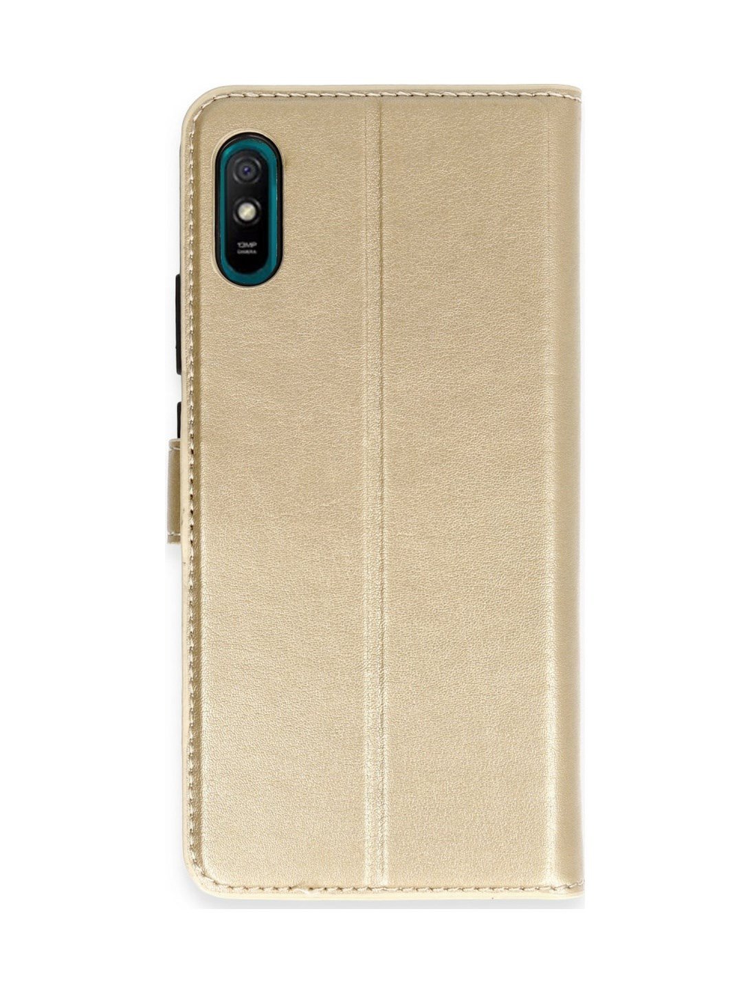 Xiaomi Redmi 9a Uyumlu Kılıf Trend S Plus Kapaklı Kılıf - Gold Belirtilmemiş