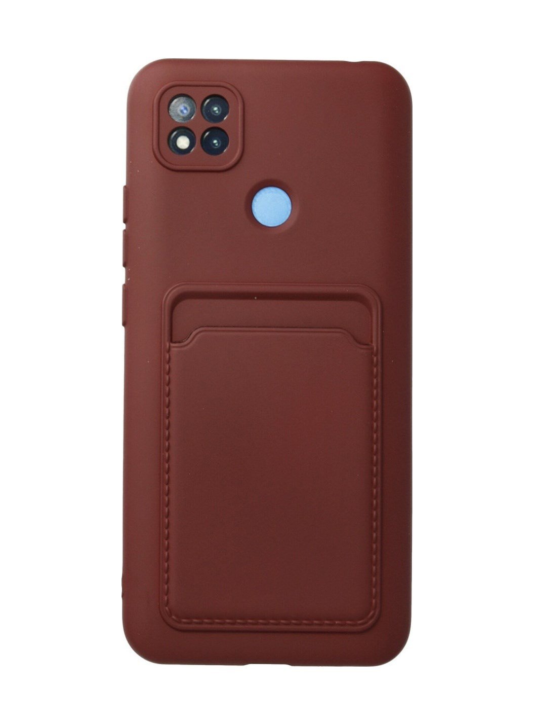 Xiaomi Redmi 9c Uyumlu Kılıf Kelvin Kartvizitli Silikon - Bordo Belirtilmemiş