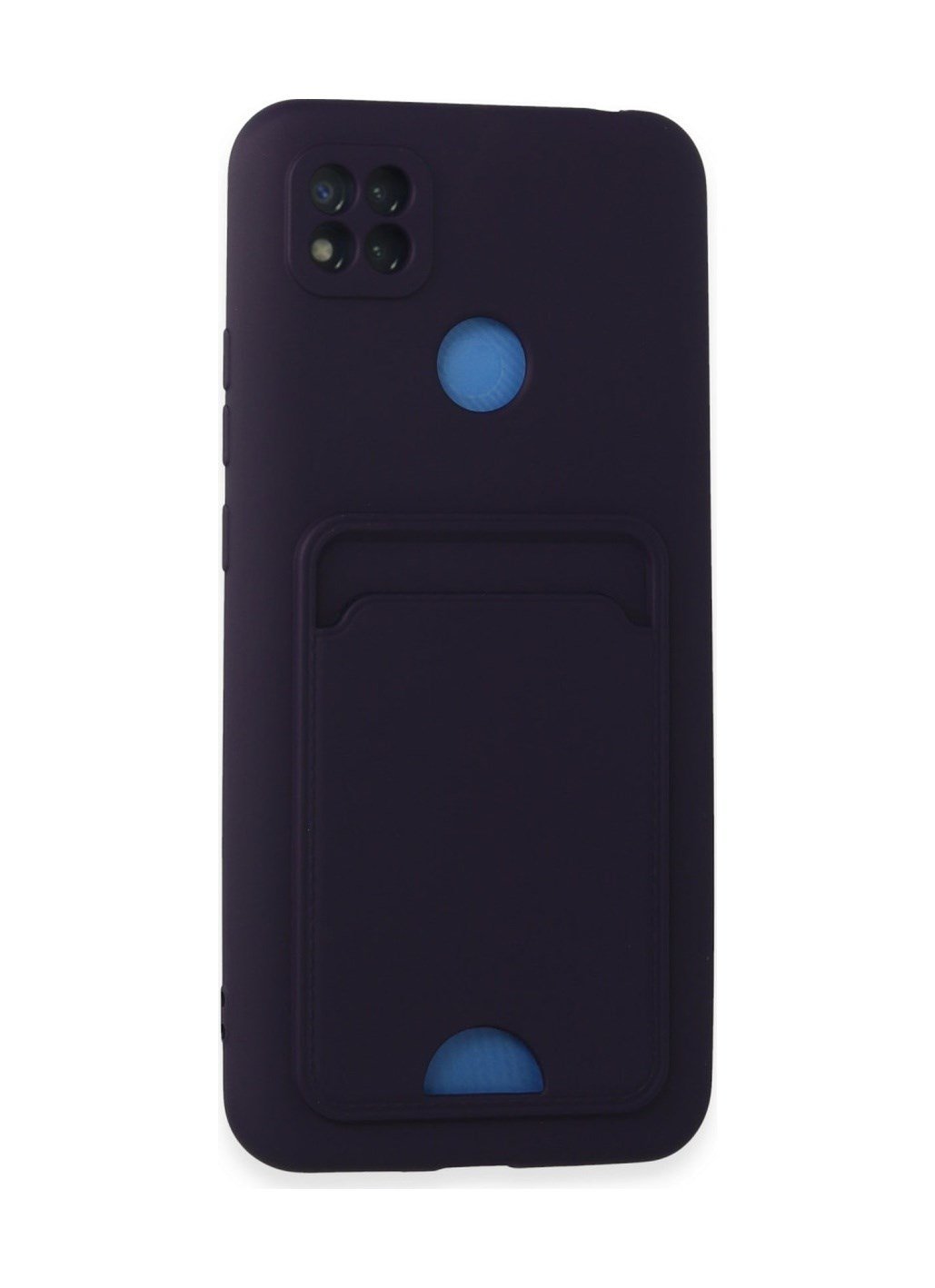 Xiaomi Redmi 9c Uyumlu Kılıf Kelvin Kartvizitli Silikon - Derin Mor Belirtilmemiş