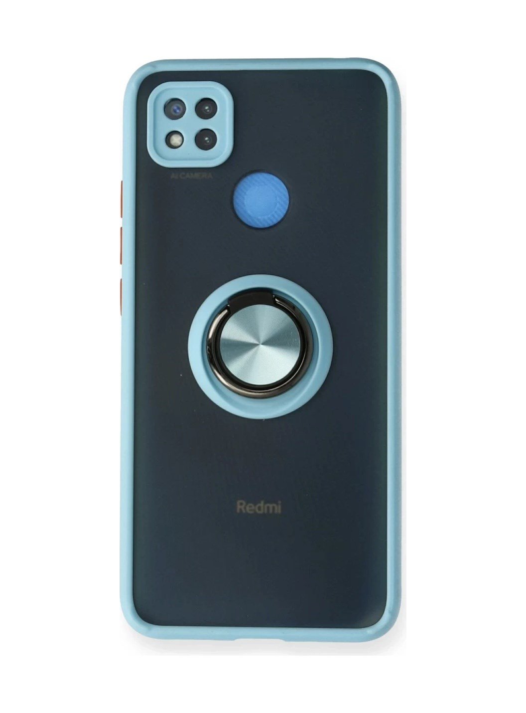 Xiaomi Redmi 9c Uyumlu Kılıf Montreal Yüzüklü Silikon Kapak - Buz Mavi Belirtilmemiş