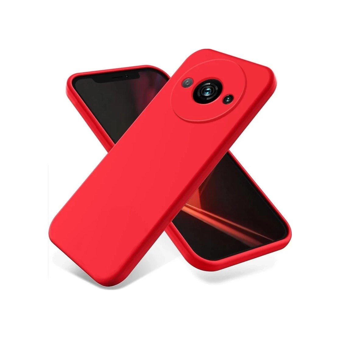 Xiaomi Redmi A3 4g Uyumlu Kılıf First Silikon - Kırmızı Belirtilmemiş