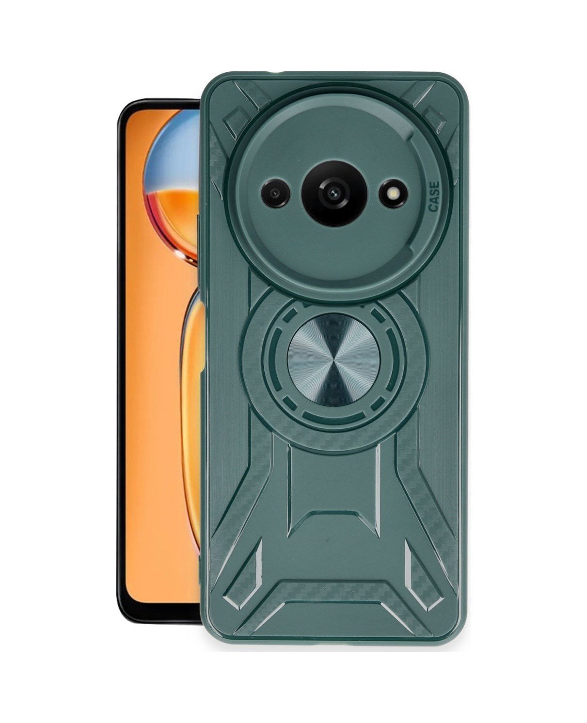 Xiaomi Redmi A3 4g Uyumlu Kılıf Lincoln Silikon - Koyu Yeşil Belirtilmemiş