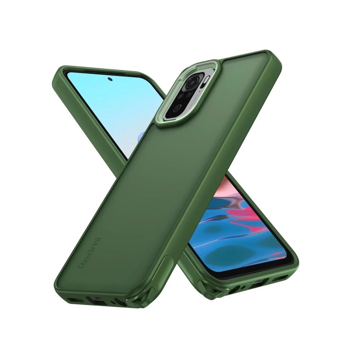 Xiaomi Redmi Note 10 Pro Uyumlu Kılıf Elegant Kapak - Yeşil Belirtilmemiş