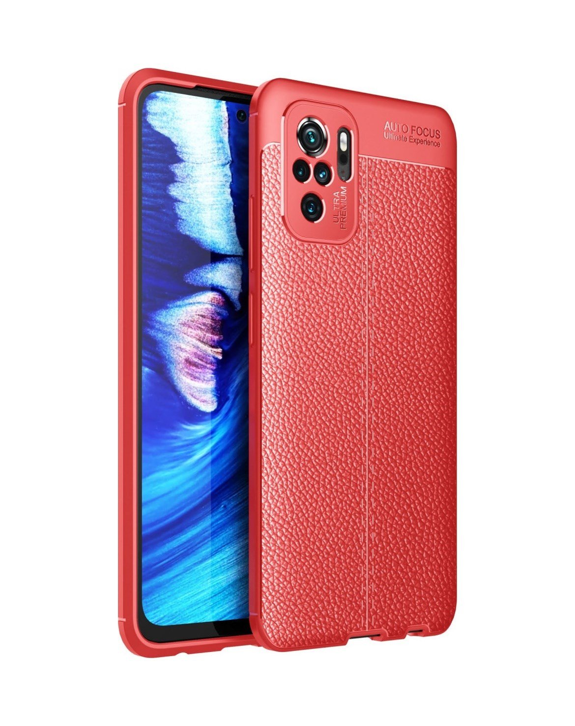 Xiaomi Redmi Note 10 Uyumlu Kılıf Auto Focus Kapak - Kırmızı Belirtilmemiş