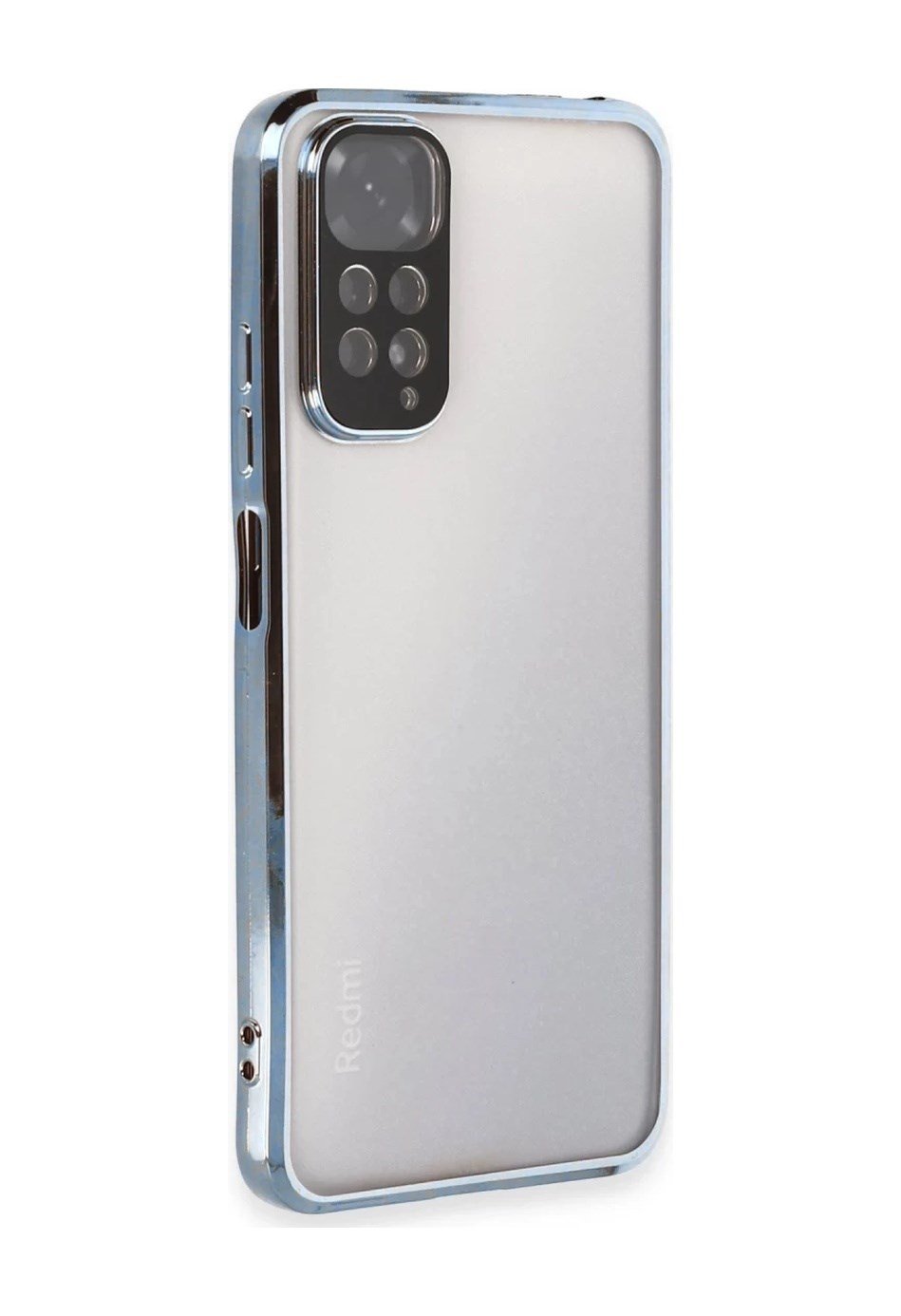 Xiaomi Redmi Note 11 Uyumlu Kılıf Lensli Silikon - Açık Mavi Belirtilmemiş