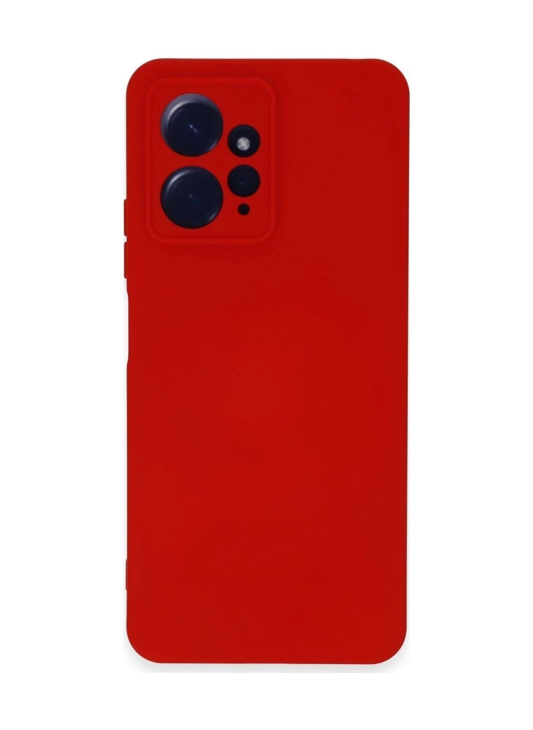 Xiaomi Redmi Note 12 4g Kılıf Nano İçi Kadife Silikon - Kırmızı 0.2M-Çok Renkli