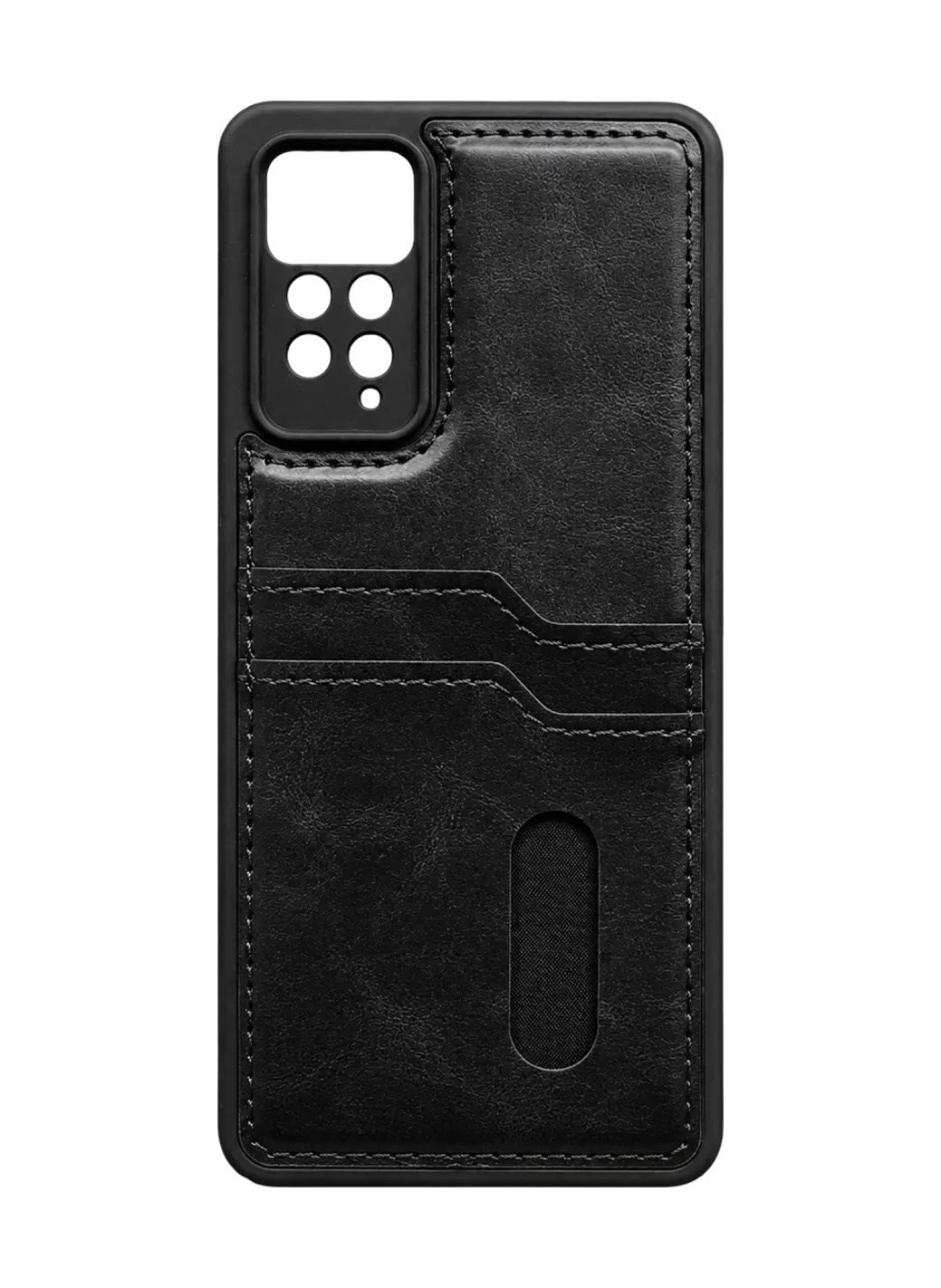 Xiaomi Redmi Note 12 Pro 4g Uyumlu Kılıf Sara Kartvizitli Deri Kılıf - Siyah Belirtilmemiş