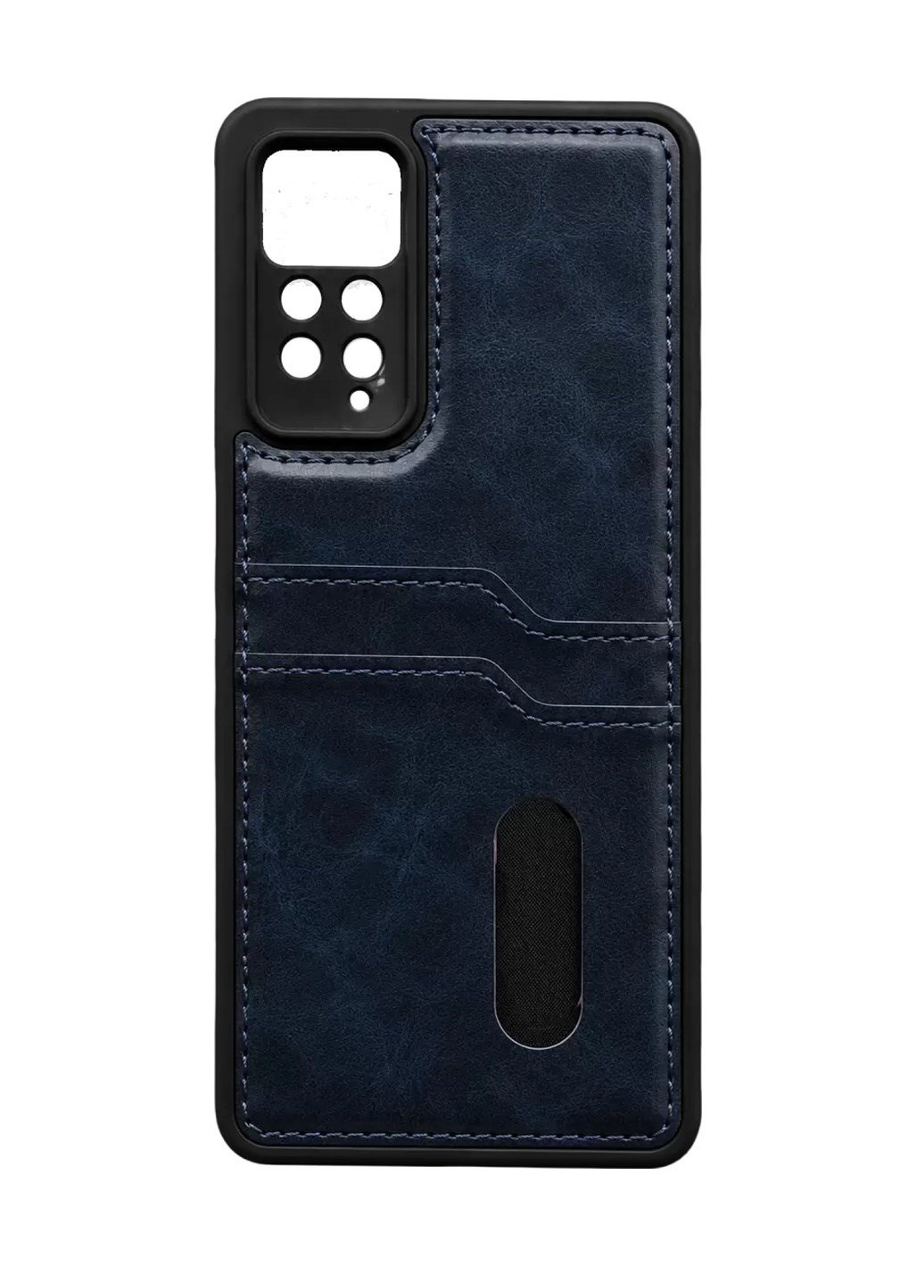 Xiaomi Redmi Note 12 Pro 4g Uyumlu Kılıf Sara Kartvizitli Deri Kılıf - Lacivert Belirtilmemiş