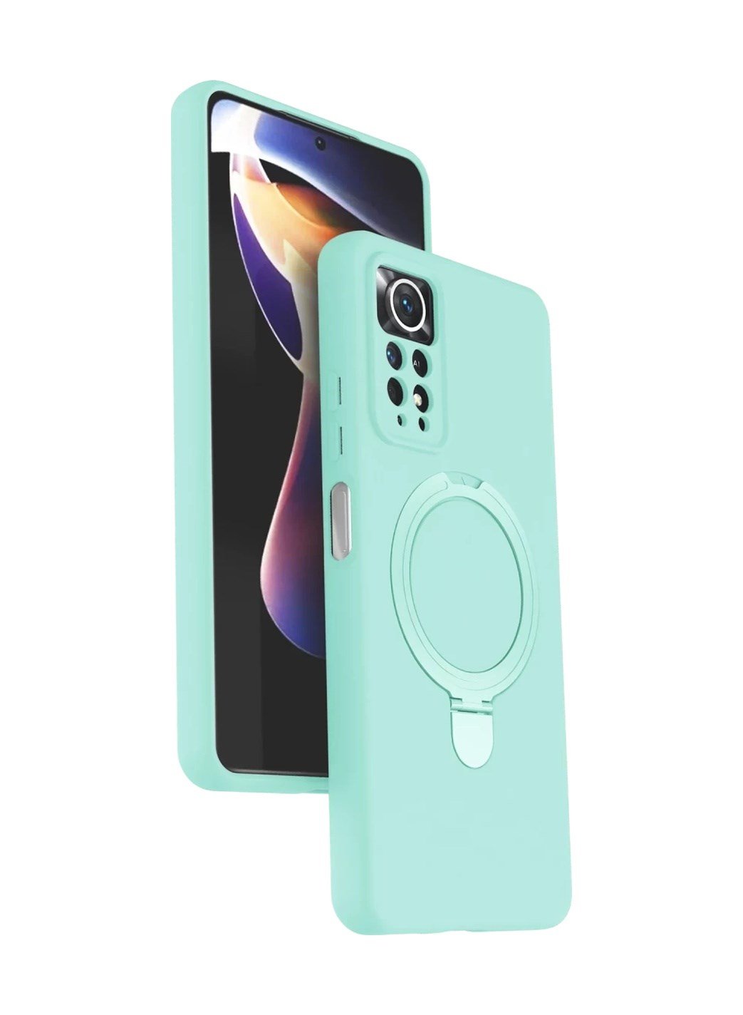 Xiaomi Redmi Note 12 Pro 4g Uyumlu Regal Magsafe Standlı Kapak - Su Yeşili Belirtilmemiş