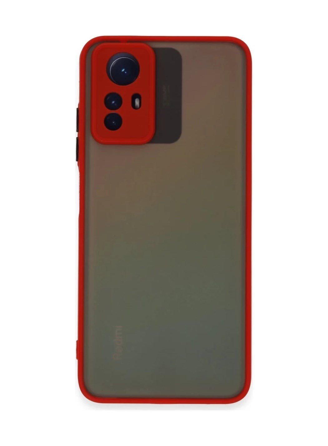 Xiaomi Redmi Note 12s Uyumlu Kılıf Montreal Silikon Kapak - Kırmızı Belirtilmemiş