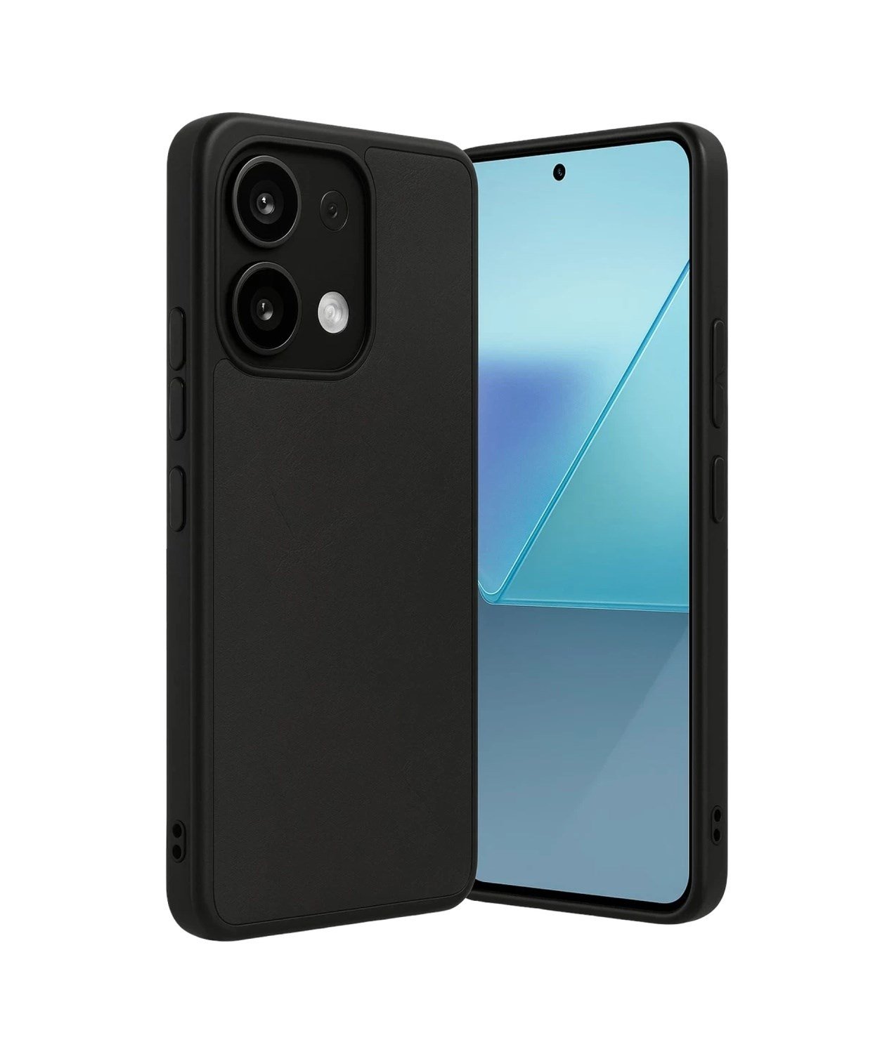 Xiaomi Redmi Note 13 4g Uyumlu Kılıf Aras Deri Kapak - Siyah Belirtilmemiş