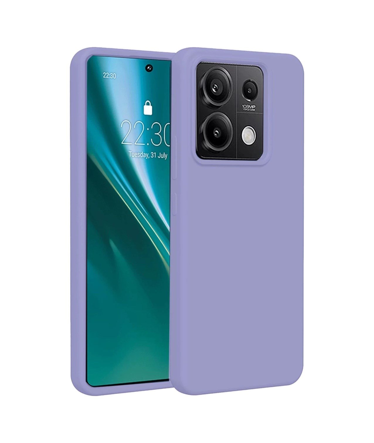 Xiaomi Redmi Note 13 Pro 4g Uyumlu Kılıf First Silikon - Lila Belirtilmemiş