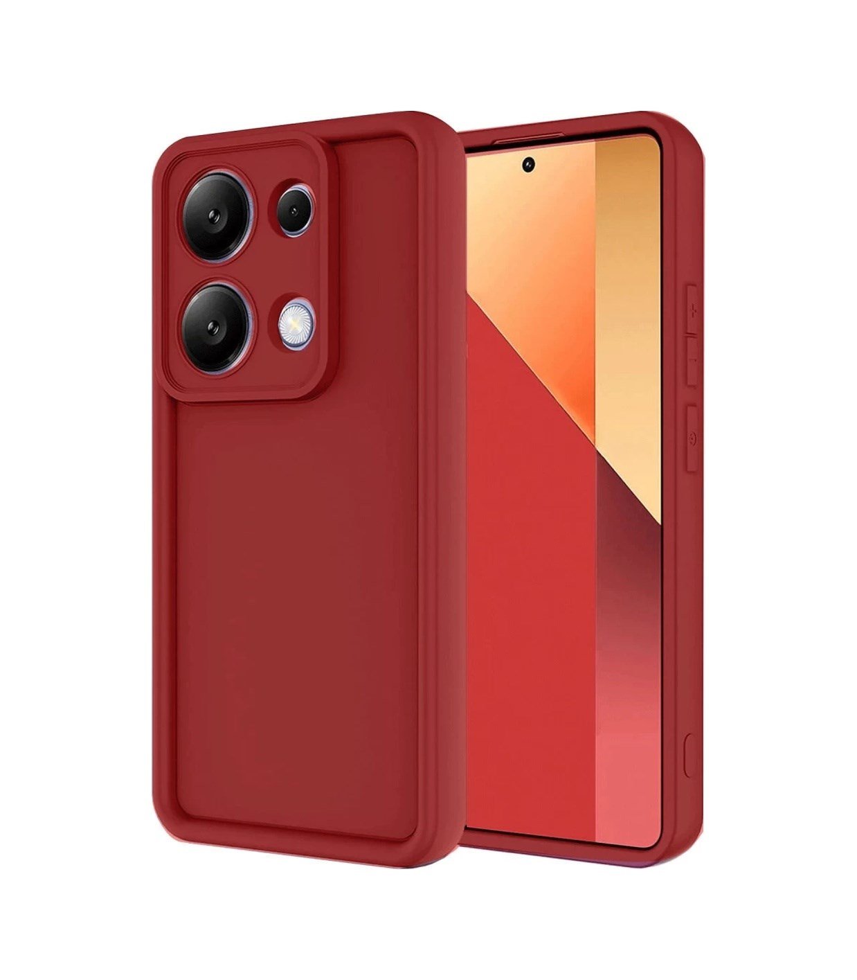 Xiaomi Redmi Note 13 Pro 4g Uyumlu Kılıf Viera Silikon - Kırmızı Belirtilmemiş