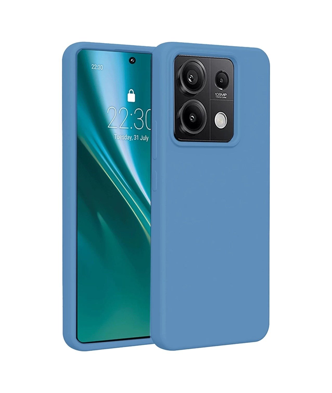 Xiaomi Redmi Note 13 Pro 4g Uyumlu Kılıf First Silikon - Mavi Belirtilmemiş