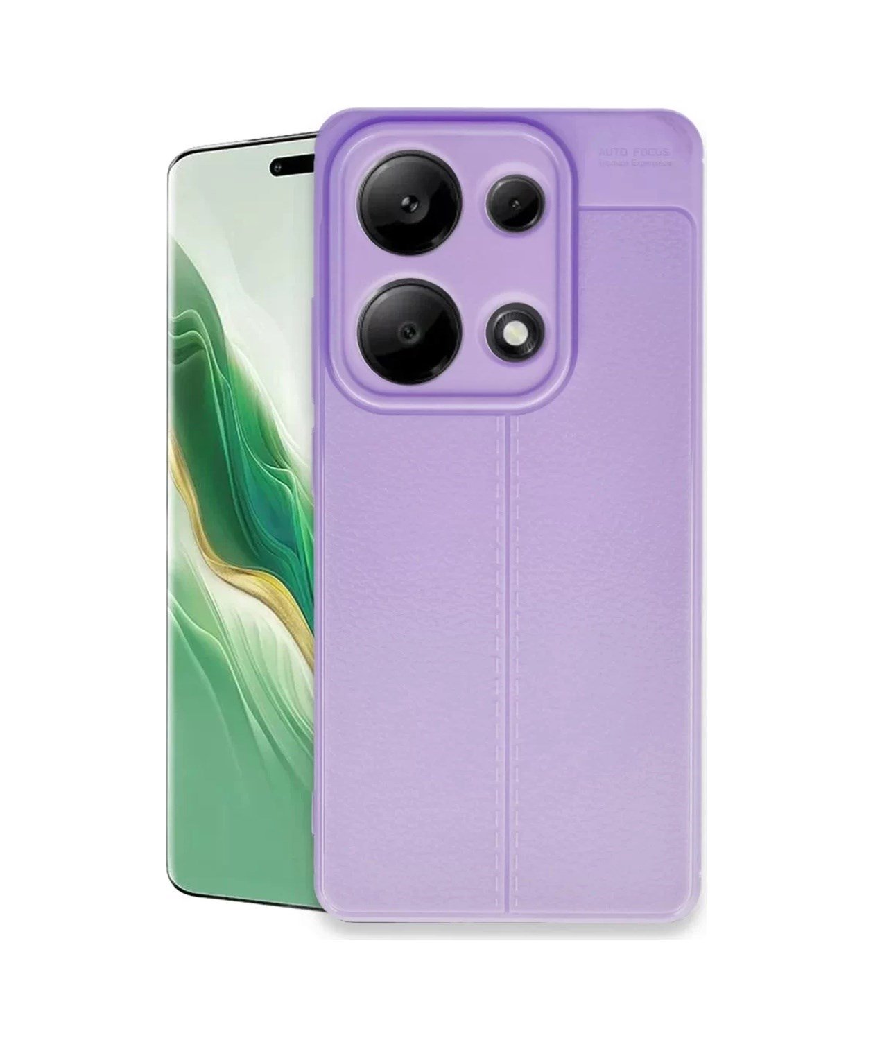 Xiaomi Redmi Note 13 Pro 4g Uyumlu Kılıf Auto Focus Kapak - Lila Belirtilmemiş