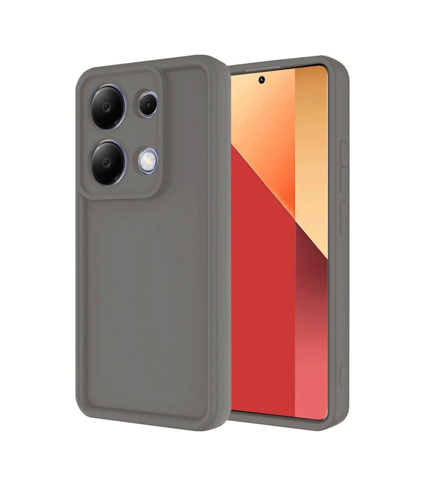 Xiaomi Redmi Note 13 Pro 4g Uyumlu Kılıf Viera Silikon - Gri Belirtilmemiş
