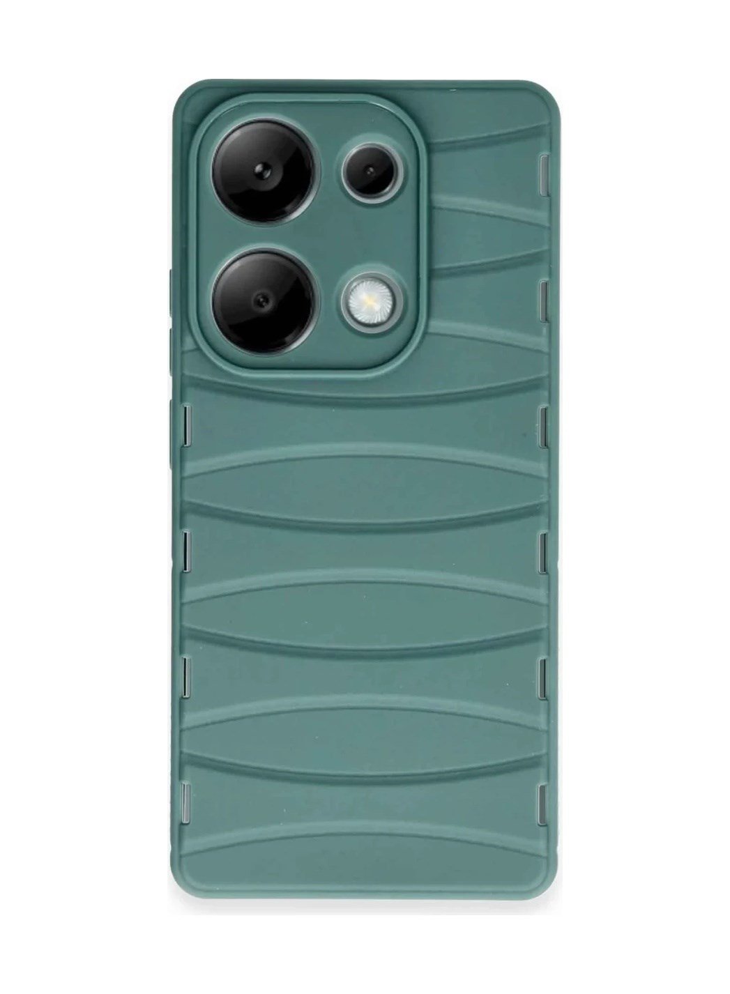 Xiaomi Redmi Note 13 Pro 4g Uyumlu Kılıf Bibercas Silikon Kapak - Koyu Yeşil Belirtilmemiş