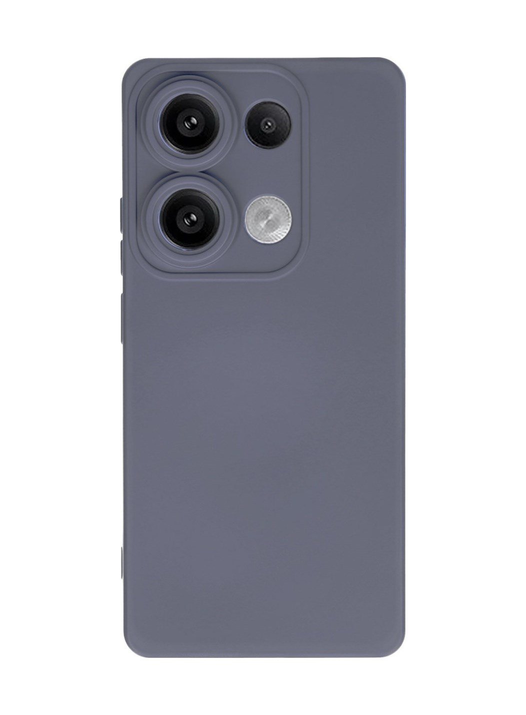 Xiaomi Redmi Note 13 Pro 4g Uyumlu Kılıf Nano İçi Kadife Silikon - Gri Belirtilmemiş