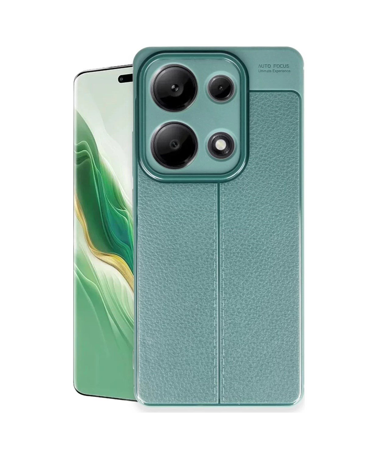 Xiaomi Redmi Note 13 Pro 4g Uyumlu Kılıf Auto Focus Kapak - Koyu Yeşil Belirtilmemiş