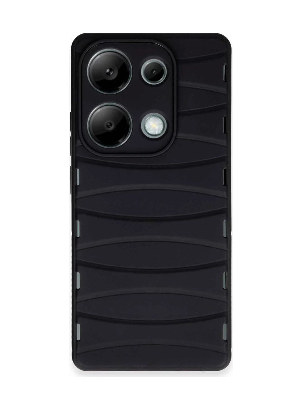 Xiaomi Redmi Note 13 Pro 4g Uyumlu Kılıf Bibercas Silikon Kapak - Siyah Belirtilmemiş