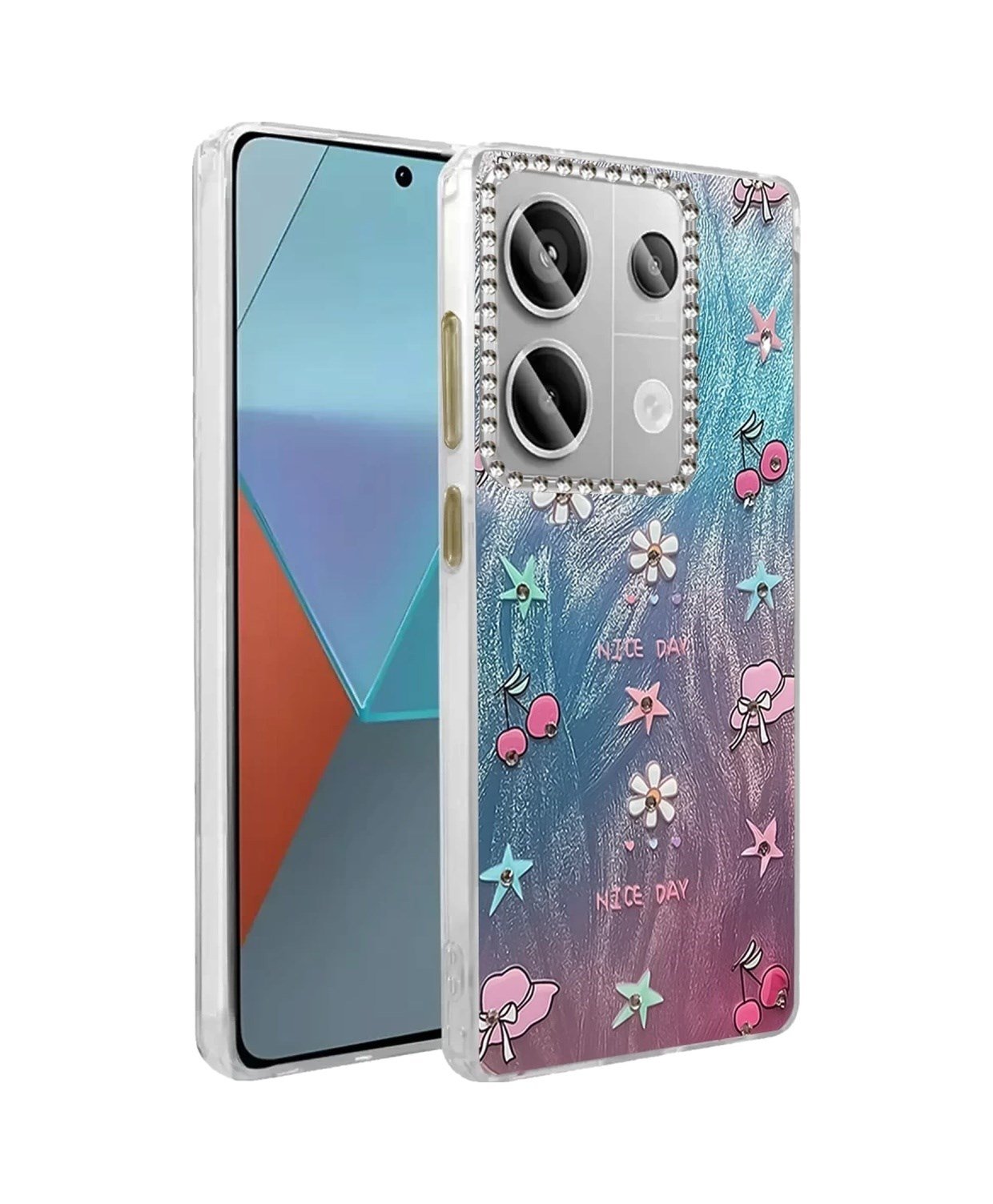 Xiaomi Redmi Note 13 Pro 4g Uyumlu Kılıf Blade Aynalı Desenli Kapak - Desen 4 Belirtilmemiş