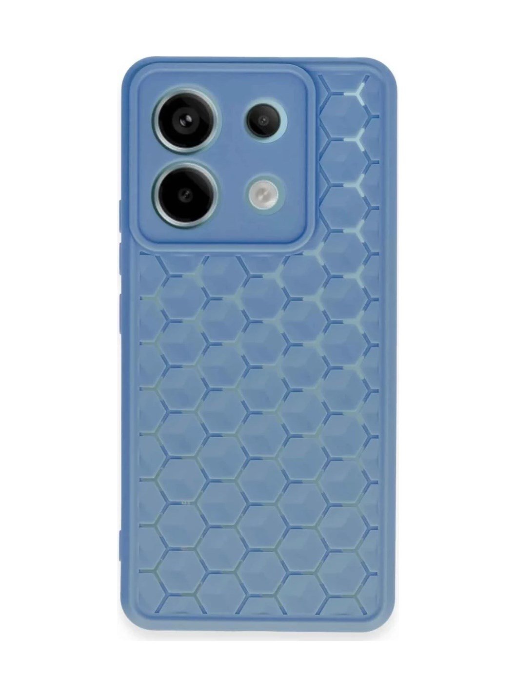 Xiaomi Redmi Note 13 Pro 5g Uyumlu Kılıf Petek Silikon Kapak - Mavi Belirtilmemiş