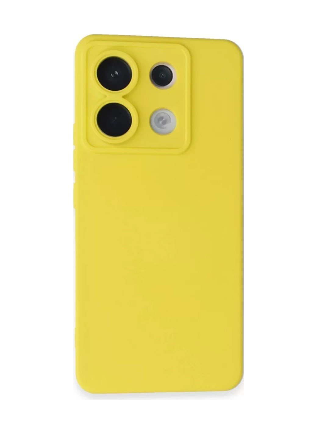 Xiaomi Redmi Note 13 Pro 5g Uyumlu Kılıf Nano İçi Kadife Silikon - Sarı Belirtilmemiş