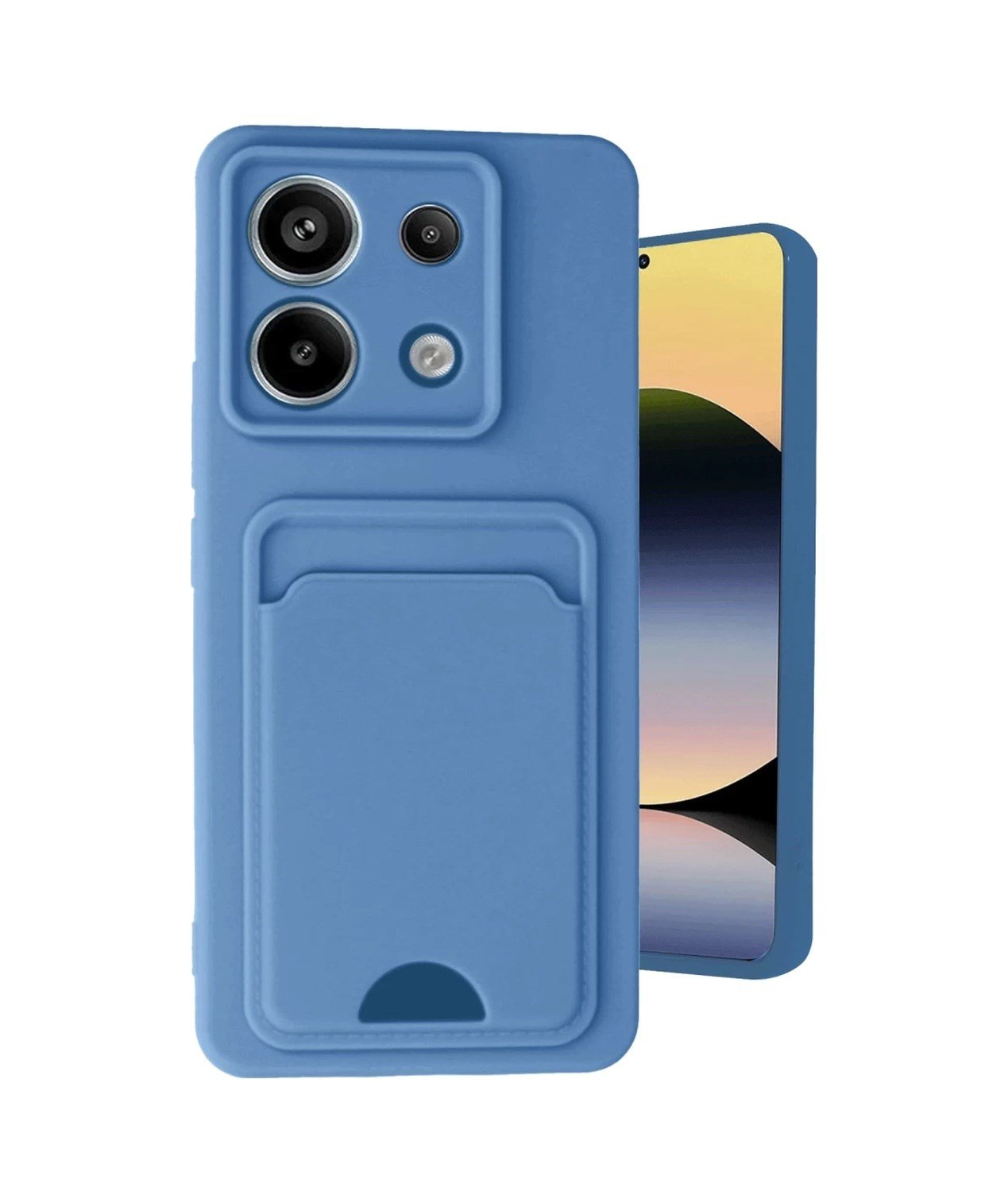 Xiaomi Redmi Note 13 Pro 5g Uyumlu Kılıf Kelvin Kartvizitli Silikon - Mavi Belirtilmemiş