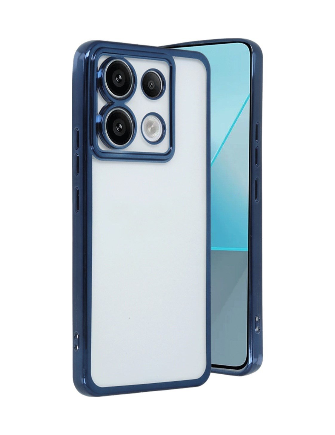 Xiaomi Redmi Note 13 Pro 5g Uyumlu Kılıf Lensli Silikon - Sierra Blue Belirtilmemiş