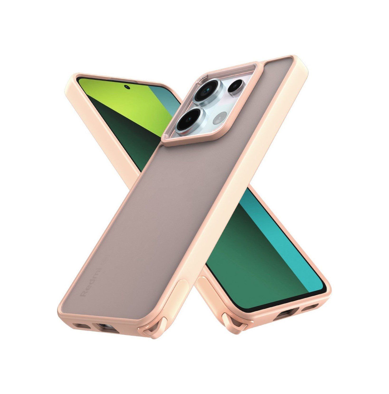 Xiaomi Redmi Note 13 Pro 5g Uyumlu Kılıf Elegant Kapak - Pudra Belirtilmemiş