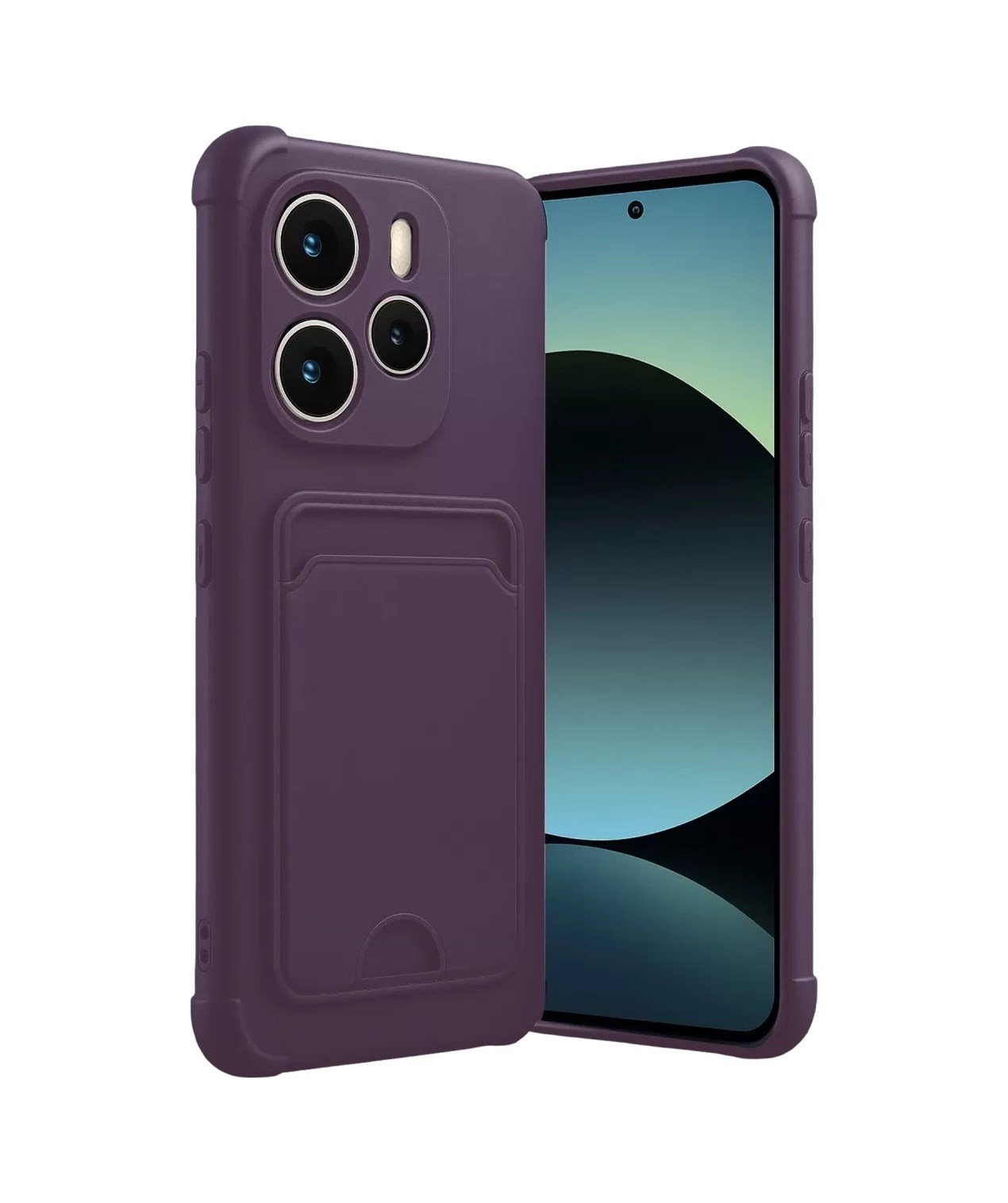 Xiaomi Redmi Note 14 4g Uyumlu Kelvin Kartvizitli Silikon - Derin Mor Belirtilmemiş