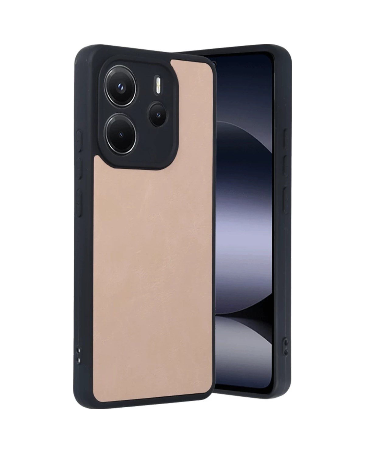 Xiaomi Redmi Note 14 4g Uyumlu Kılıf Aras Deri Kapak - Pudra Belirtilmemiş
