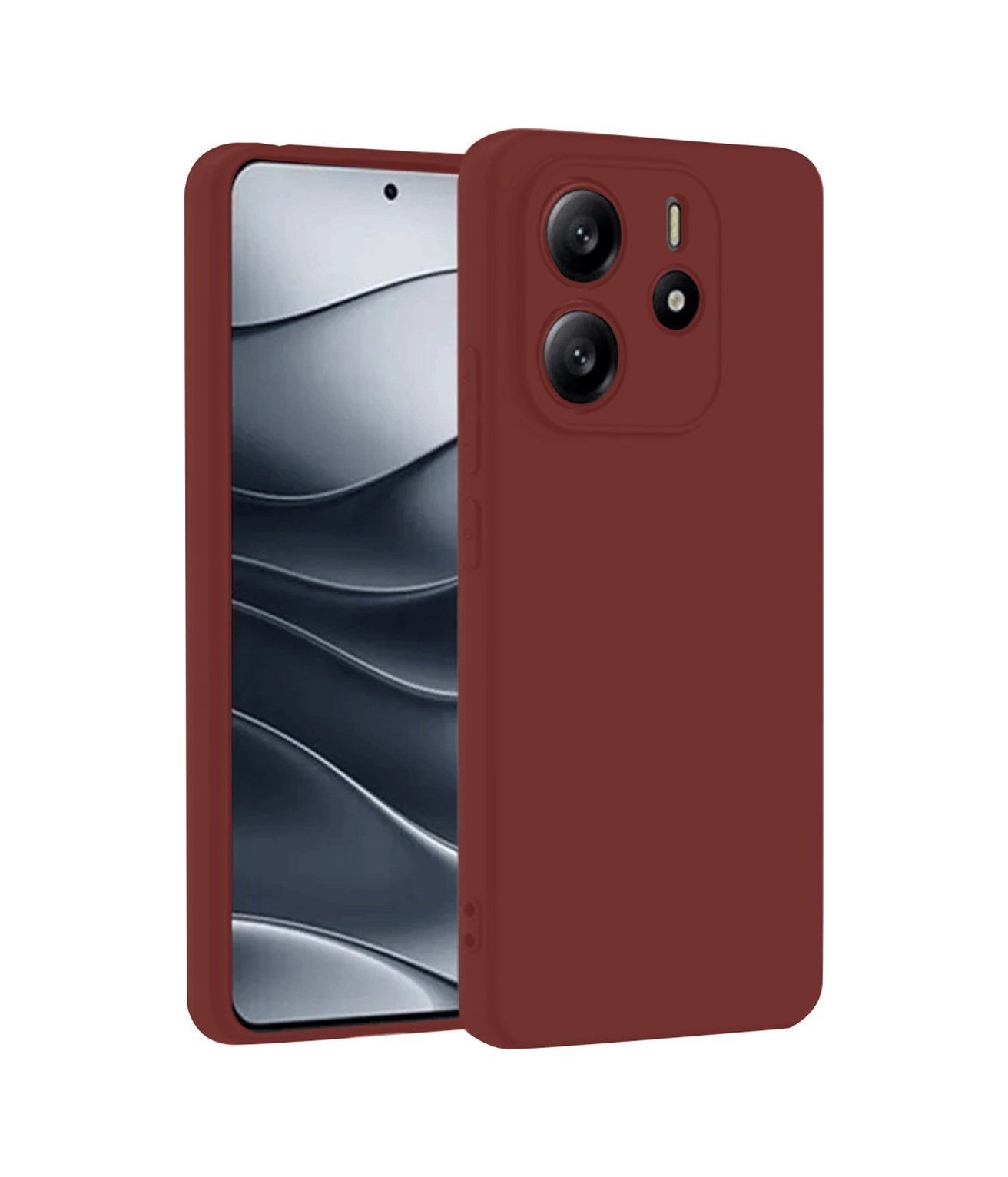 Xiaomi Redmi Note 14 4g Uyumlu Kılıf First Silikon - Bordo Belirtilmemiş