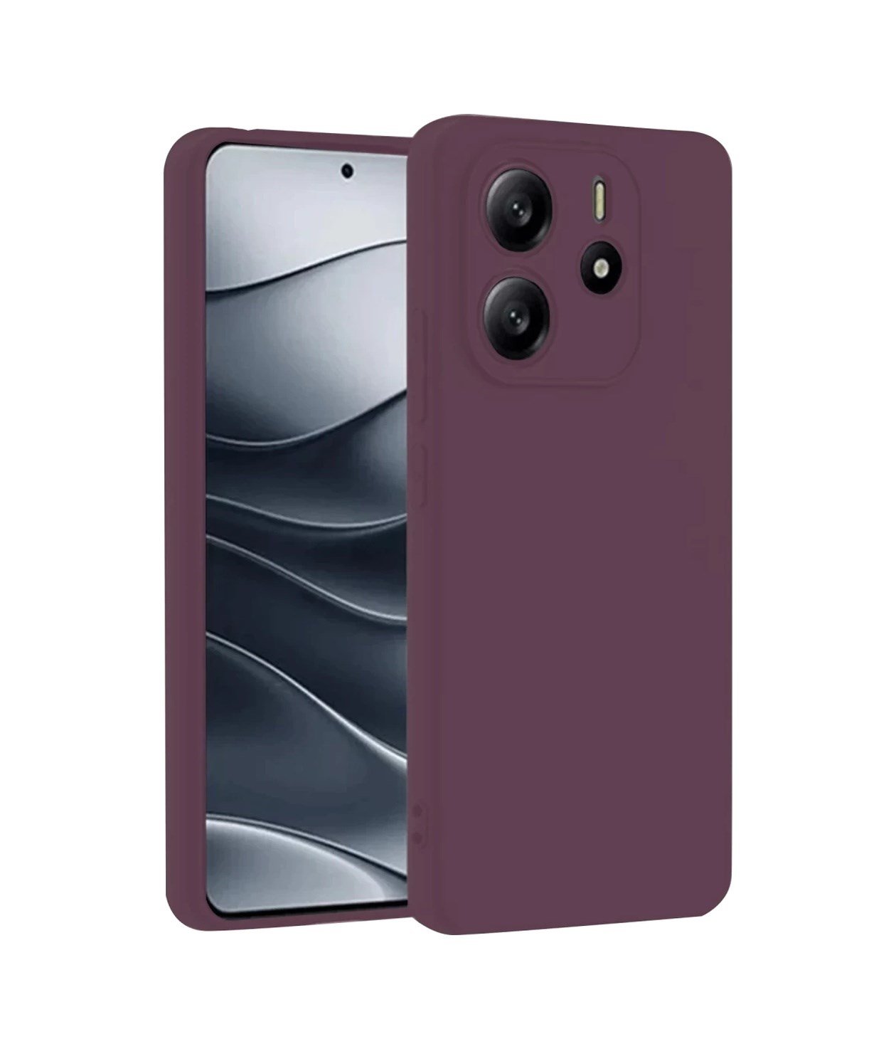 Xiaomi Redmi Note 14 4g Uyumlu Kılıf First Silikon - Mürdüm Belirtilmemiş