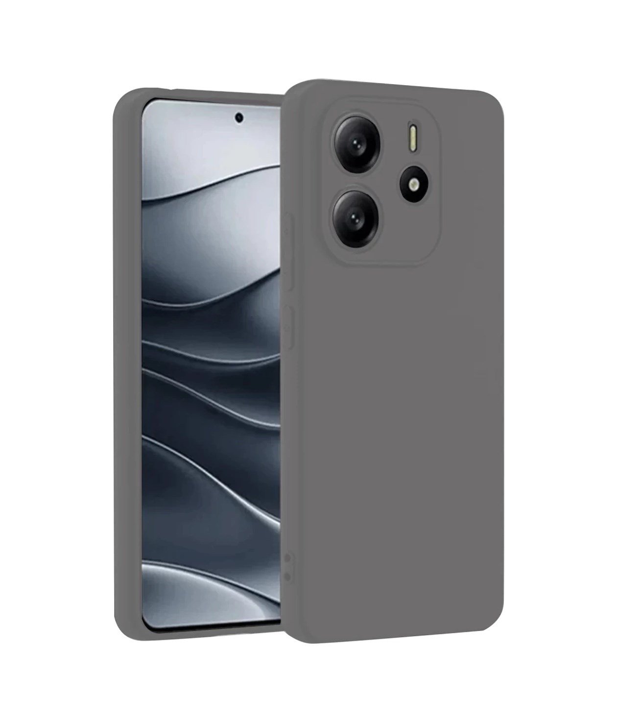 Xiaomi Redmi Note 14 4g Uyumlu Kılıf First Silikon - Gri Belirtilmemiş
