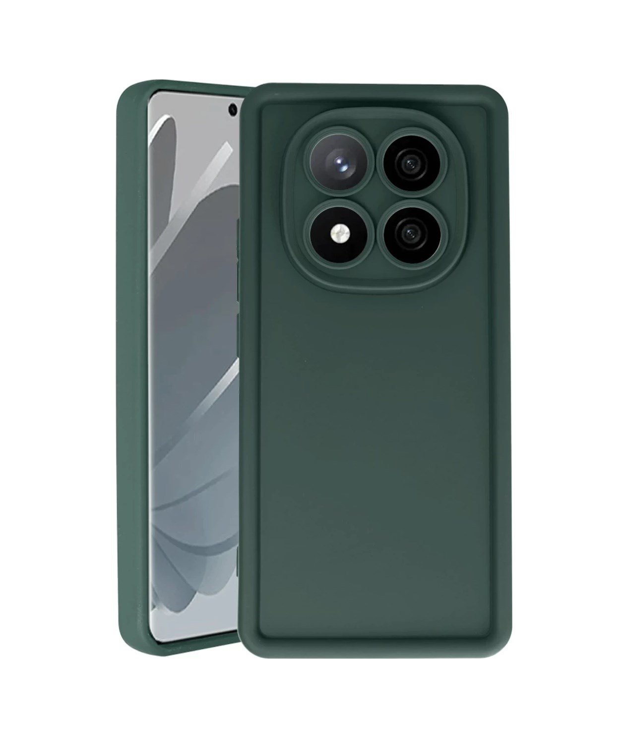Xiaomi Redmi Note 14 Pro 4g Uyumlu Kılıf Viera Silikon - Koyu Yeşil Belirtilmemiş