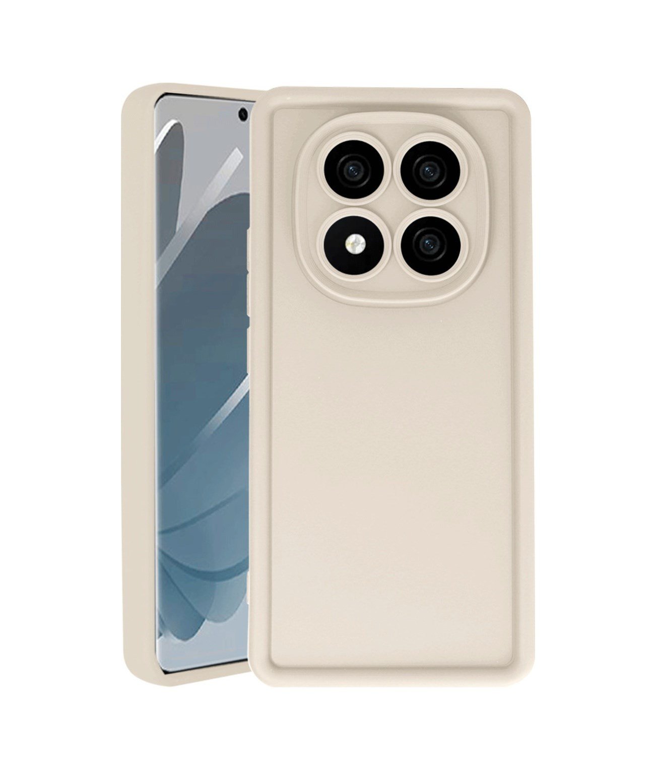 Xiaomi Redmi Note 14 Pro 4g Uyumlu Kılıf Viera Silikon - Krem Belirtilmemiş