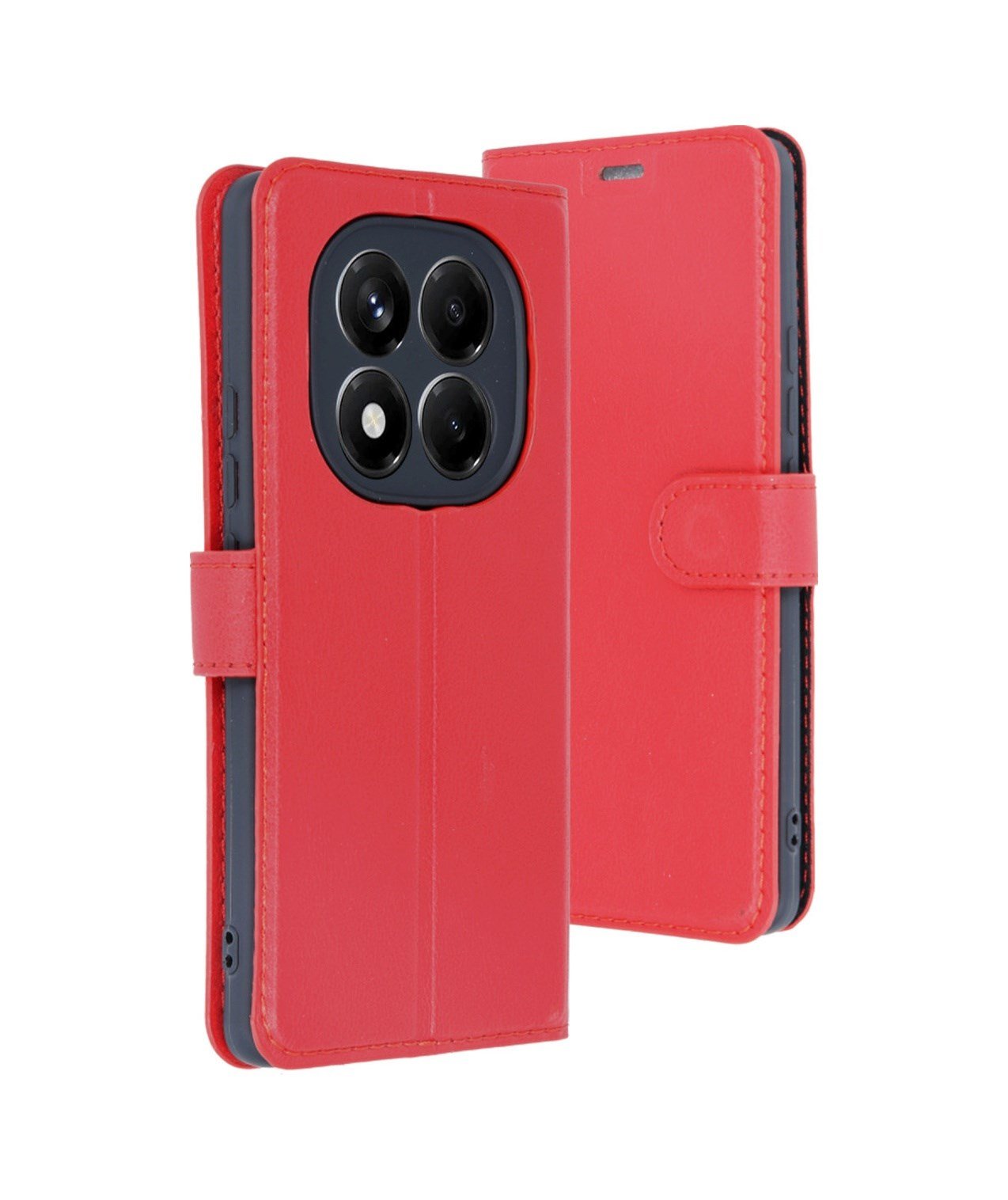 Xiaomi Redmi Note 14 Pro 5g Uyumlu Kılıf Trend S Plus Kapaklı Kılıf - Kırmızı Belirtilmemiş