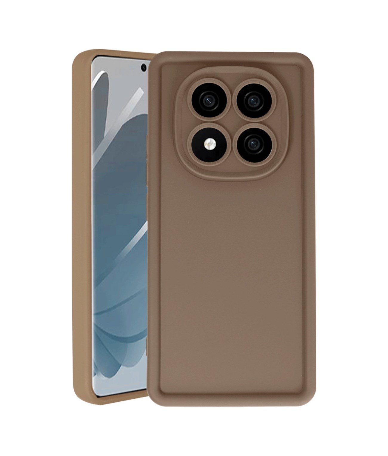 Xiaomi Redmi Note 14 Pro 5g Uyumlu Kılıf Viera Silikon - Kahverengi Belirtilmemiş