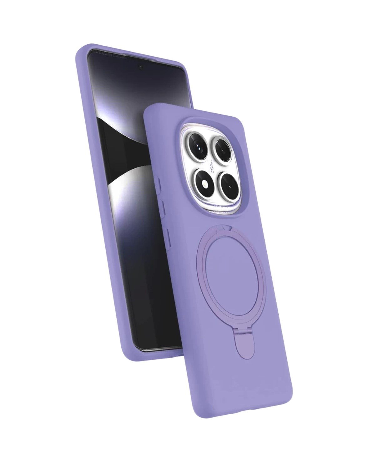 Xiaomi Redmi Note 14 Pro 5g Uyumlu Regal Magsafe Standlı Kapak - Lila Belirtilmemiş