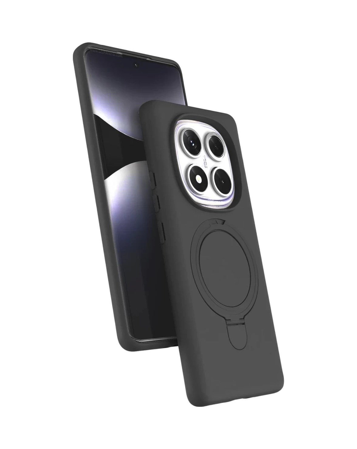 Xiaomi Redmi Note 14 Pro 5g Uyumlu Regal Magsafe Standlı Kapak - Titan Gri Belirtilmemiş