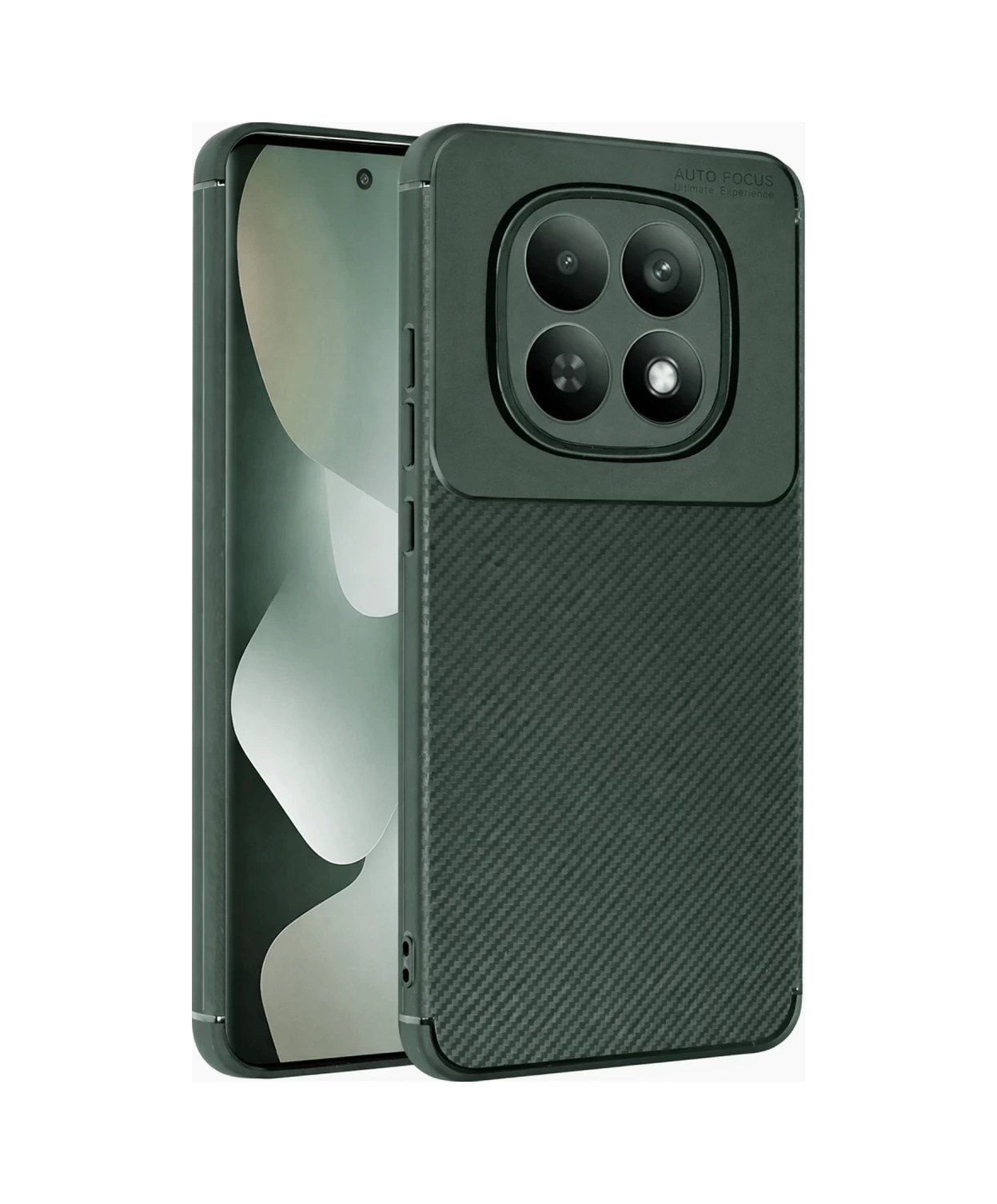 Xiaomi Redmi Note 15 4g Uyumlu Auto Focus Karbon Kapak - Koyu Yeşil Belirtilmemiş