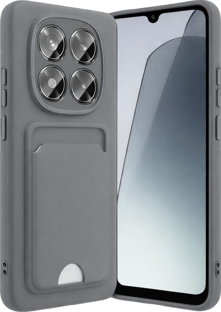Xiaomi Redmi Note 15 4g Uyumlu Kelvin Kartvizitli Silikon - Gri Belirtilmemiş
