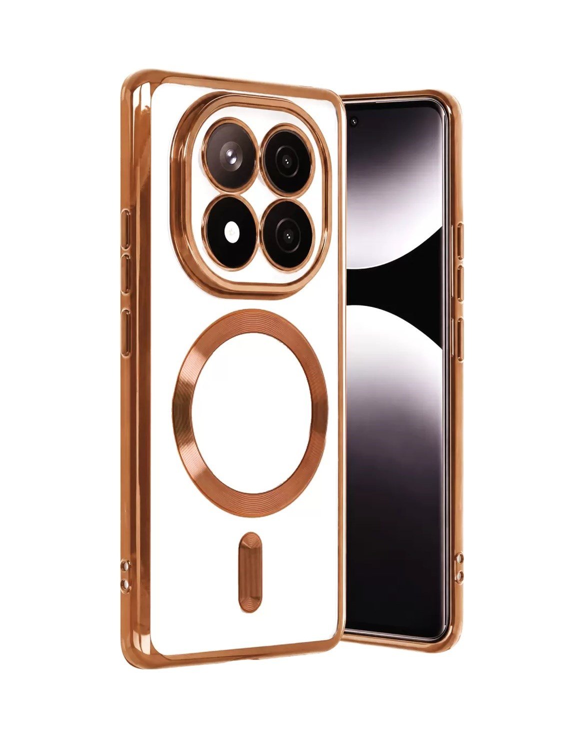 Xiaomi Redmi Note 15 4g Uyumlu Kross Magneticsafe Kapak - Turuncu Belirtilmemiş