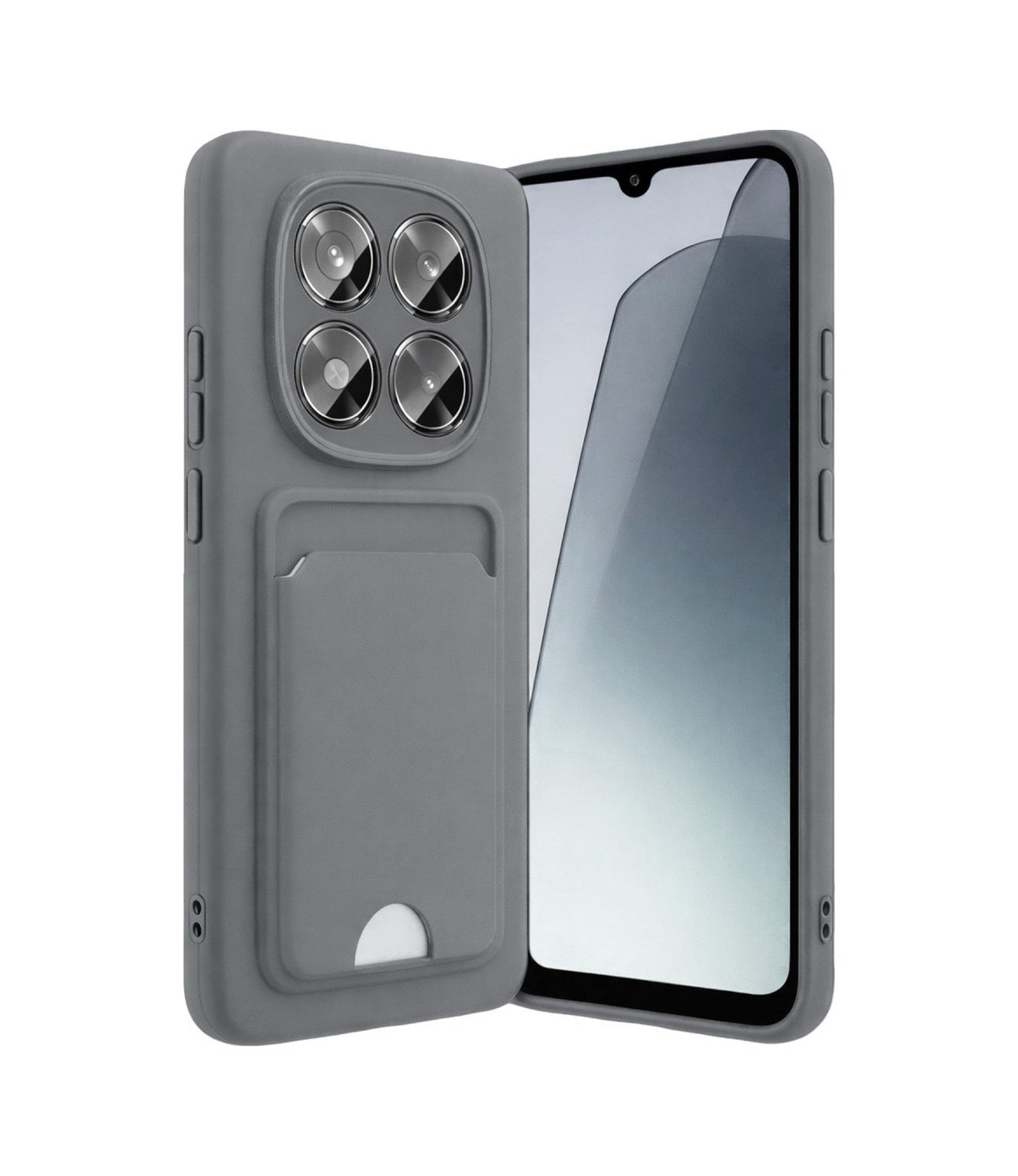 Xiaomi Redmi Note 15 Pro 4g Uyumlu Kelvin Kartvizitli Silikon - Gri Belirtilmemiş