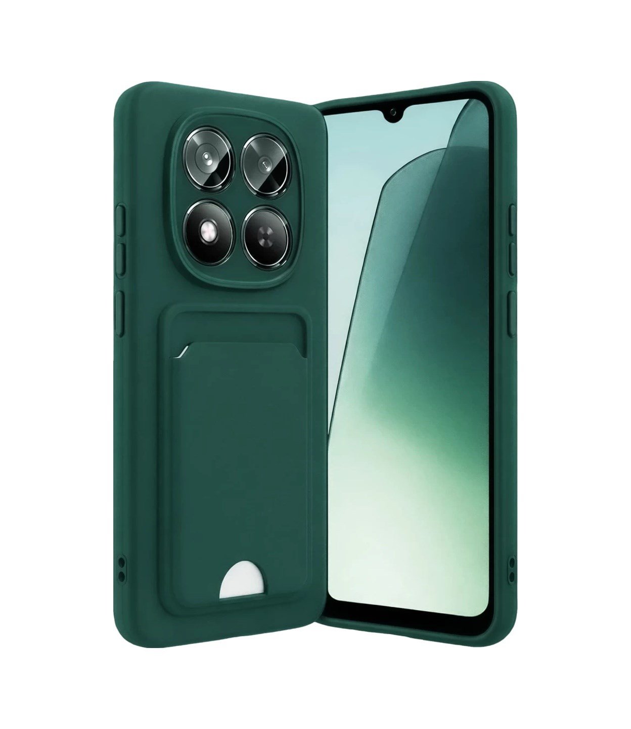 Xiaomi Redmi Note 15 Pro 5g Uyumlu Kelvin Kartvizitli Silikon - Koyu Yeşil Belirtilmemiş