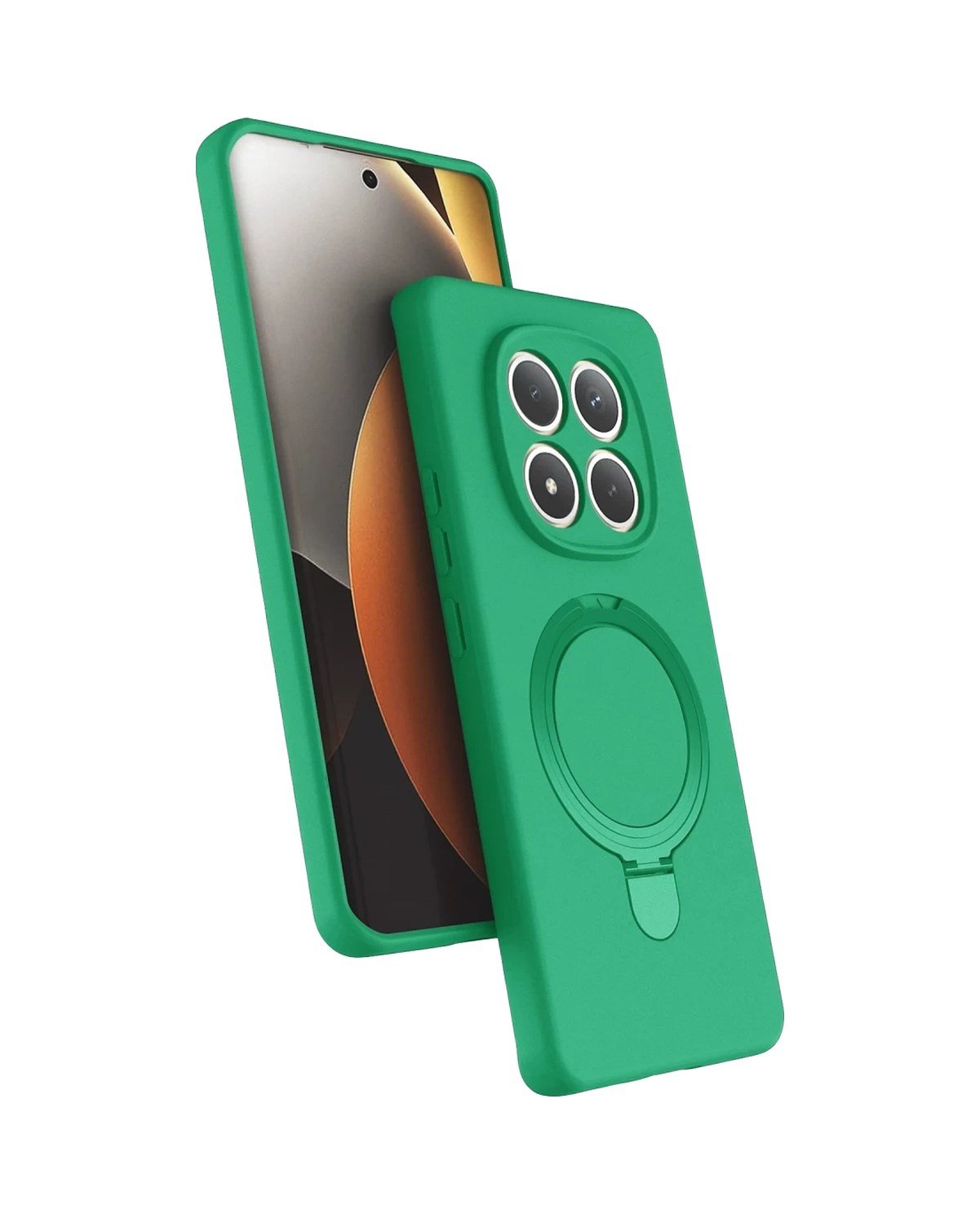 Xiaomi Redmi Note 15 Pro 5g Uyumlu Regal Magsafe Standlı Kapak - Yeşil Belirtilmemiş